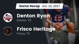 Recap: Denton Ryan  vs. Frisco Heritage  2021