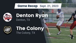 Recap: Denton Ryan  vs. The Colony  2023