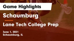 Schaumburg  vs Lane Tech College Prep Game Highlights - June 1, 2021