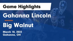 Gahanna Lincoln  vs Big Walnut Game Highlights - March 18, 2022