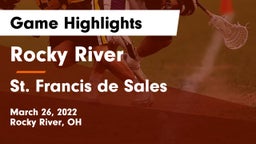 Rocky River   vs St. Francis de Sales  Game Highlights - March 26, 2022