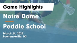 Notre Dame  vs Peddie School Game Highlights - March 24, 2023