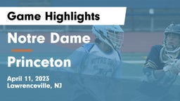 Notre Dame  vs Princeton  Game Highlights - April 11, 2023