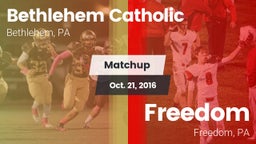 Matchup: Bethlehem Catholic vs. Freedom  2016