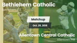 Matchup: Bethlehem Catholic vs. Allentown Central Catholic  2016