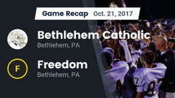 Recap: Bethlehem Catholic  vs. Freedom  2017
