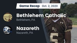 Recap: Bethlehem Catholic  vs. Nazareth  2020