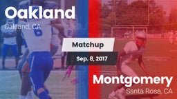 Matchup: Oakland  vs. Montgomery  2017