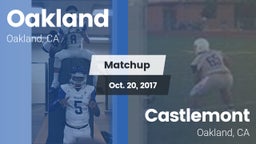 Matchup: Oakland  vs. Castlemont  2017
