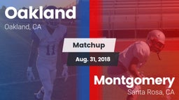 Matchup: Oakland  vs. Montgomery  2018