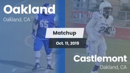 Matchup: Oakland  vs. Castlemont  2019