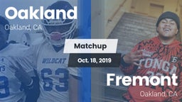 Matchup: Oakland  vs. Fremont  2019