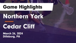 Northern York  vs Cedar Cliff  Game Highlights - March 26, 2024