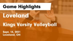 Loveland  vs Kings Varsity Volleyball Game Highlights - Sept. 14, 2021