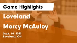 Loveland  vs Mercy McAuley Game Highlights - Sept. 10, 2022