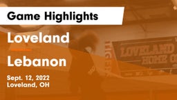 Loveland  vs Lebanon   Game Highlights - Sept. 12, 2022
