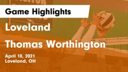 Loveland  vs Thomas Worthington  Game Highlights - April 10, 2021