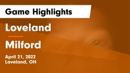 Loveland  vs Milford  Game Highlights - April 21, 2022