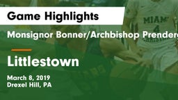 Monsignor Bonner/Archbishop Prendergast Catholic vs Littlestown  Game Highlights - March 8, 2019