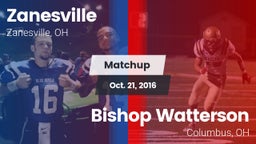 Matchup: Zanesville High vs. Bishop Watterson  2016