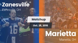 Matchup: Zanesville High vs. Marietta  2016
