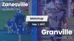 Matchup: Zanesville High vs. Granville  2017