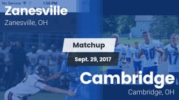 Matchup: Zanesville High vs. Cambridge  2017