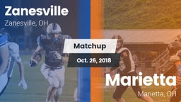 Matchup: Zanesville High vs. Marietta  2018