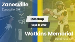 Matchup: Zanesville High vs. Watkins Memorial  2020