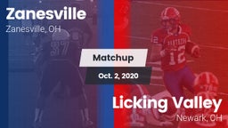 Matchup: Zanesville High vs. Licking Valley  2020