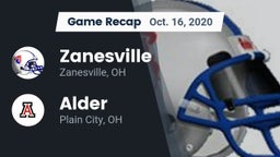 Recap: Zanesville  vs. Alder  2020