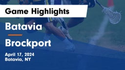 Batavia vs Brockport  Game Highlights - April 17, 2024