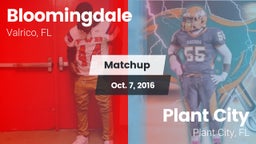 Matchup: Bloomingdale High vs. Plant City  2016