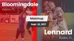 Matchup: Bloomingdale High vs. Lennard  2017