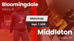 Matchup: Bloomingdale High vs. Middleton  2018