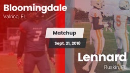 Matchup: Bloomingdale High vs. Lennard  2018