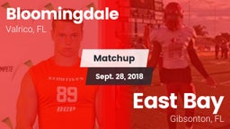 Matchup: Bloomingdale High vs. East Bay  2018