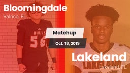 Matchup: Bloomingdale High vs. Lakeland  2019