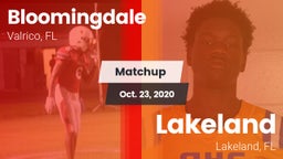 Matchup: Bloomingdale High vs. Lakeland  2020