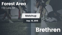 Matchup: Forest Area High vs. Brethren 2016