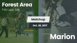 Matchup: Forest Area High vs. Marion 2017