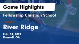 Fellowship Christian School vs River Ridge  Game Highlights - Feb. 24, 2023