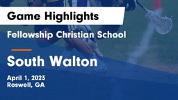 Fellowship Christian School vs South Walton  Game Highlights - April 1, 2023