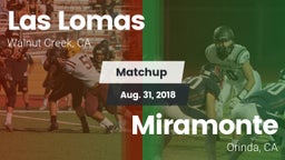 Matchup: Las Lomas High vs. Miramonte  2018
