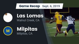 Recap: Las Lomas  vs. Milpitas  2019