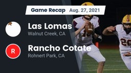 Recap: Las Lomas  vs. Rancho Cotate  2021