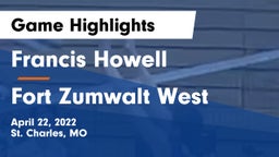 Francis Howell  vs Fort Zumwalt West Game Highlights - April 22, 2022