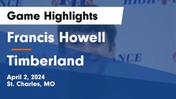 Francis Howell  vs Timberland  Game Highlights - April 2, 2024