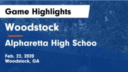 Woodstock  vs Alpharetta High Schoo Game Highlights - Feb. 22, 2020