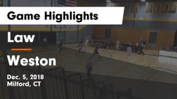 Law  vs Weston Game Highlights - Dec. 5, 2018